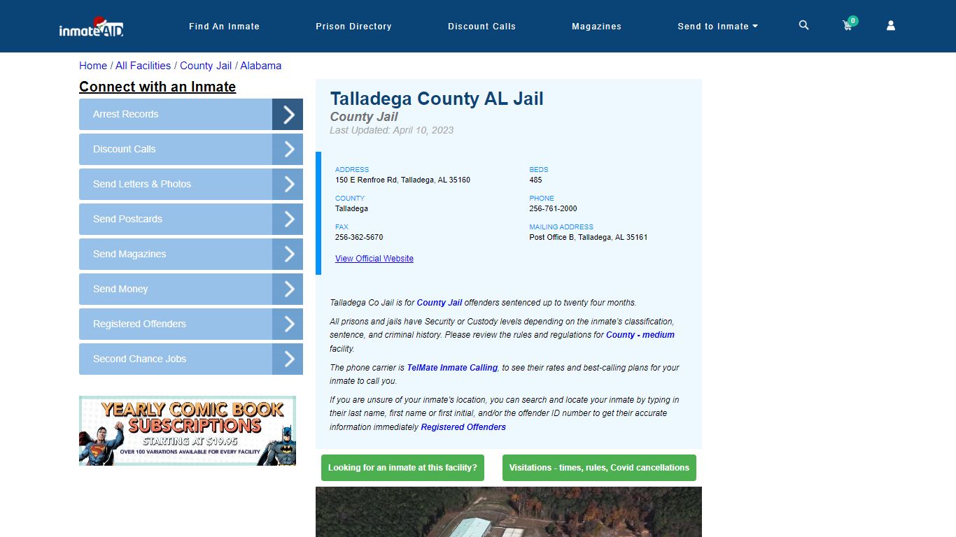 Talladega County AL Jail - Inmate Locator - Talladega, AL