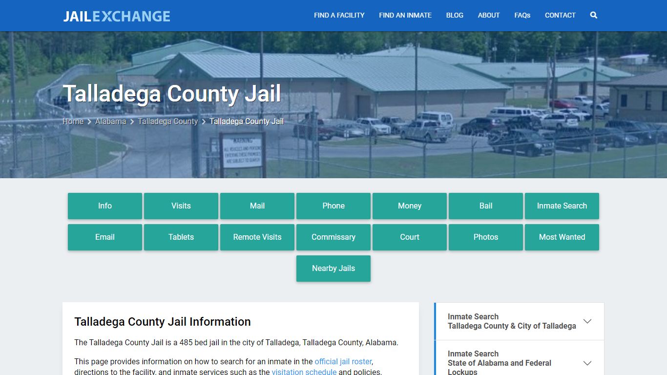 Talladega County Jail, AL Inmate Search, Information